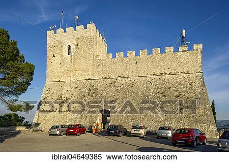Stock Photography - Fortress, Castle, Castello Monforte, Campobasso, Molise, Italy, Europe. Fotosearch