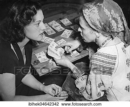 Fortune teller with tarot cards and glass ball, 1960s, Germany, Europe View Large Photo Image Stock Image - Fortune teller with tarot cards and glass ball, 1960s, Germany, Europe. Fotosearch