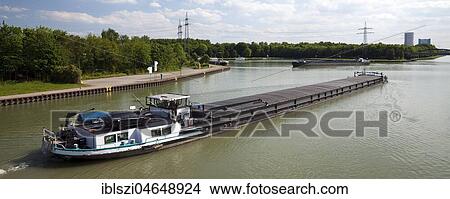 Freighter on the Datteln-Hamm Canal, Datteln, Ruhr Area, North Rhine-Westphalia, Germany, Europe View Large Photo Image Picture - Freighter on the Datteln-Hamm Canal, Datteln, Ruhr Area, North Rhine-Westphalia, Germany, Europe. Fotosearch