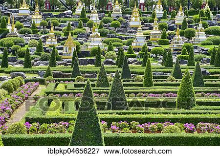 French Garden, Nong Nooch Tropical Botanical Garden, Pattaya, Thailand, Asia View Large Photo Image Stock Photo - French Garden, Nong Nooch Tropical Botanical Garden, Pattaya, Thailand, Asia. Fotosearch