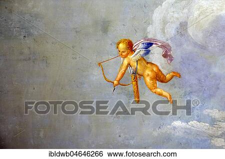 Fresco, Cupid, Angel with love arrow, Fresco, Palace of the Normans, Palazzo Reale, Palermo, Sicily, Italy, Europe View Large Photo Image Stock Photograph - Fresco, Cupid, Angel with love arrow, Fresco, Palace of the Normans, Palazzo Reale, Palermo, Sicily, Italy, Europe. Fotosearch