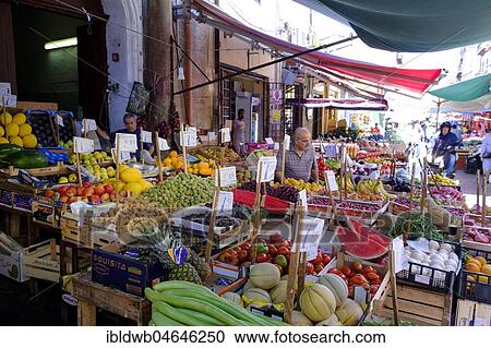 Fruit and Vegetable Market Ballaro Market, Mercato di Ballaro, Palermo, Sicily, Italy, Europe View Large Photo Image Stock Image - Fruit and Vegetable Market Ballaro Market, Mercato di Ballaro, Palermo, Sicily, Italy, Europe. Fotosearch