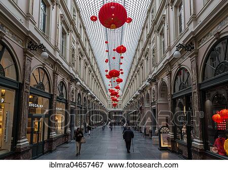 Galeries Royales Saint-Hubert, Koninginnegalerij, Ladenpassage, Brussels, Belgium, Europe View Large Photo Image Stock Photo - Galeries Royales Saint-Hubert, Koninginnegalerij, Ladenpassage, Brussels, Belgium, Europe. Fotosearch