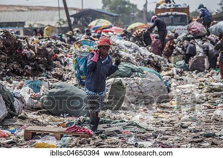 Garbage collectors on rubbish dump on the outskirts, Phnom Penh, Cambodia, Asia View Large Photo Image Picture - Garbage collectors on rubbish dump on the outskirts, Phnom Penh, Cambodia, Asia. Fotosearch