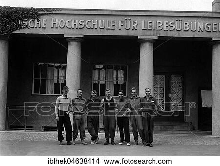 German Academy of Physical Education (1920-1935), eight sports teacher students, 1930s, Berlin, Germany, Europe View Large Photo Image Picture - German Academy of Physical Education (1920-1935), eight sports teacher students, 1930s, Berlin, Germany, Europe. Fotosearch