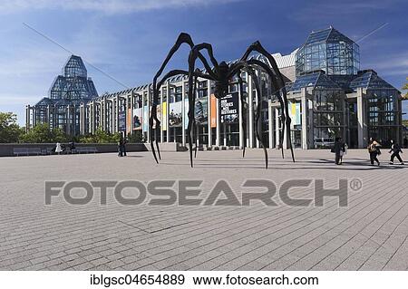 Giant spider statue made by Louise Bourgeois, in front of National Gallery of Canada, Ottawa, Ontario Province, Canada, North America View Large Photo Image Stock Photo - Giant spider statue made by Louise Bourgeois, in front of National Gallery of Canada, Ottawa, Ontario Province, Canada, North America. Fotosearch