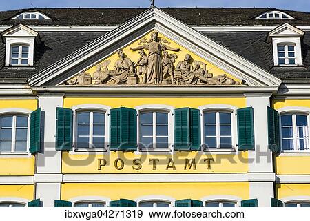 Giebel, Hauptpostamt im Furstenbergischen Palais, Bonn, Nordrhein-Westfalen, Deutschland, Europa View Large Photo Image Stock Photo - Giebel, Hauptpostamt im Furstenbergischen Palais, Bonn, Nordrhein-Westfalen, Deutschland, Europa. Fotosearch