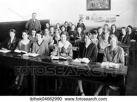 Girls' School, in the classroom, 1930s, Germany, Europe View Large Photo Image Stock Image - Girls' School, in the classroom, 1930s, Germany, Europe. Fotosearch