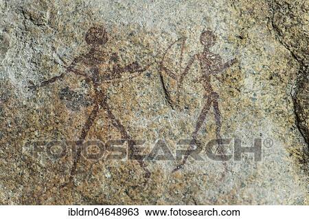 Gobabis Rock Art by the San Bushmen, Ghoha Hills or Bushman Hill, about 5, 000 years old, Savuti, Chobe National Park, Chobe District, Botswana, Africa View Large Photo Image Stock Image - Gobabis Rock Art by the San Bushmen, Ghoha Hills or Bushman Hill, about 5, 000 years old, Savuti, Chobe National Park, Chobe District, Botswana, Africa. Fotosearch