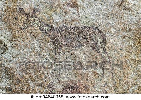 Gobabis Rock Art by the San Bushmen, Ghoha Hills or Bushman Hill, about 5, 000 years old, Savuti, Chobe National Park, Chobe District, Botswana, Africa View Large Photo Image Stock Photo - Gobabis Rock Art by the San Bushmen, Ghoha Hills or Bushman Hill, about 5, 000 years old, Savuti, Chobe National Park, Chobe District, Botswana, Africa. Fotosearch