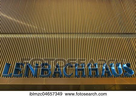 Gold-coloured facade, Museum Lenbachhaus, Munich, Bavaria, Germany, Europe View Large Photo Image Stock Photo - Gold-coloured facade, Museum Lenbachhaus, Munich, Bavaria, Germany, Europe. Fotosearch