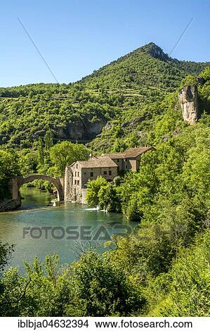 Grands Causses Natural Regional Park, Mill of Corp at La Dourbie river, Aveyron department, Occitanie, France, Europe View Large Photo Image Picture - Grands Causses Natural Regional Park, Mill of Corp at La Dourbie river, Aveyron department, Occitanie, France, Europe. Fotosearch