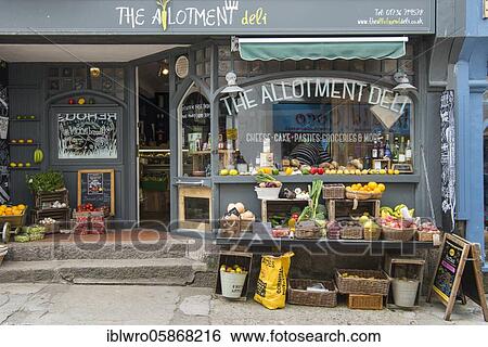 Grocery store, St Ives, Cornwall, United Kingdom, Europe View Large Photo Image Stock Photograph - Grocery store, St Ives, Cornwall, United Kingdom, Europe. Fotosearch