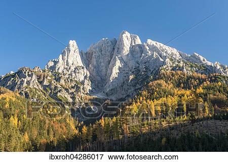 Stock Photo - Grosser Odstein im Herbst, Nationalpark Gesause, Steiermark, Osterreich, Europa. Fotosearch