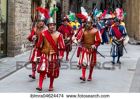 Guards, traditional parade with historical costumes, Palazzo Vecchio, Florence, Italy, Europe View Large Photo Image Picture - Guards, traditional parade with historical costumes, Palazzo Vecchio, Florence, Italy, Europe. Fotosearch
