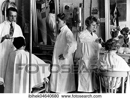 Hairdresser, 1920s, exact place unknown, Germany, Europe View Large Photo Image Stock Image - Hairdresser, 1920s, exact place unknown, Germany, Europe. Fotosearch