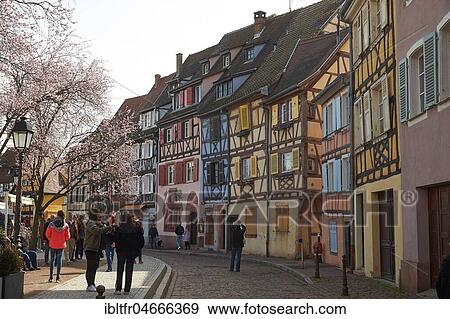 Half-timbered houses in the Old Town, Petite Venise, Colmar, Alsace, France, Europe View Large Photo Image Stock Photo - Half-timbered houses in the Old Town, Petite Venise, Colmar, Alsace, France, Europe. Fotosearch