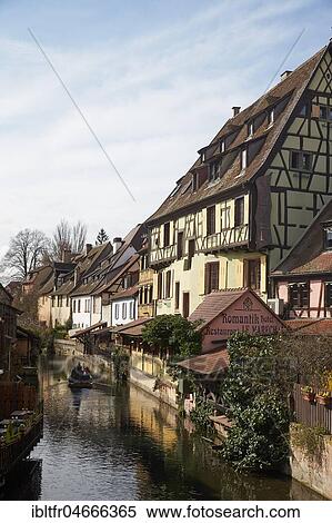 Half-timbered houses on the banks of the small river Lauch in the old town, Colmar, Alsace, France, Europe View Large Photo Image Stock Photography - Half-timbered houses on the banks of the small river Lauch in the old town, Colmar, Alsace, France, Europe. Fotosearch
