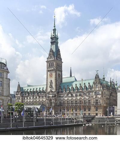 Hamburg City Hall and Binnenalster, Hamburg, Germany, Europe View Large Photo Image Stock Photo - Hamburg City Hall and Binnenalster, Hamburg, Germany, Europe. Fotosearch