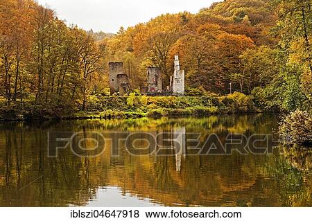 Hardenstein Castle Ruin on the Ruhr in Autumn, Witten, Ruhr Area, North Rhine-Westphalia, Germany, Europe View Large Photo Image Stock Photo - Hardenstein Castle Ruin on the Ruhr in Autumn, Witten, Ruhr Area, North Rhine-Westphalia, Germany, Europe. Fotosearch