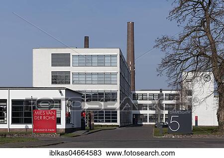 HE building from 1931, architect Ludwig Mies van der Rohe, former VerSeid AG, today Mies van der Rohe Business Park, Krefeld, Nordrhein-Wesfalen, Germany, Europe View Large Photo Image Stock Image - HE building from 1931, architect Ludwig Mies van der Rohe, former VerSeid AG, today Mies van der Rohe Business Park, Krefeld, Nordrhein-Wesfalen, Germany, Europe. Fotosearch