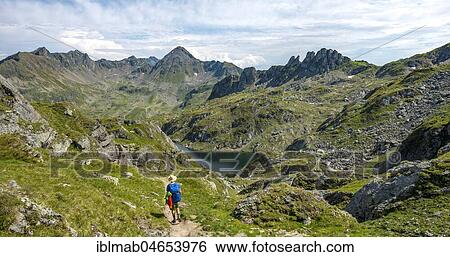 Hikers at Brettersee, Schladminger Höhenweg, Schladminger Tauern, Schladming, Styria, Austria, Europe View Large Photo Image Stock Photograph - Hikers at Brettersee, Schladminger Höhenweg, Schladminger Tauern, Schladming, Styria, Austria, Europe. Fotosearch