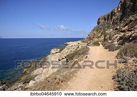 Hiking trail on the island of Levanzo, Egadic Islands, Italy, Europe View Large Photo Image Stock Image - Hiking trail on the island of Levanzo, Egadic Islands, Italy, Europe. Fotosearch