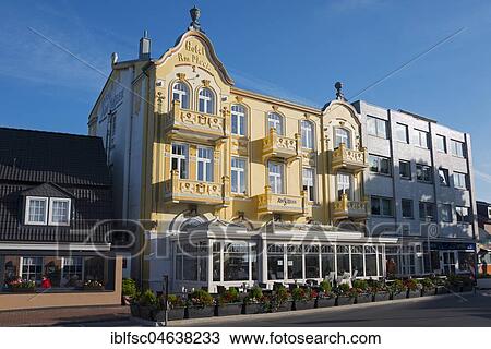 Hotel Am Meer, Duhnen, Cuxhaven, Lower Saxony, Germany, Europe View Large Photo Image Stock Image - Hotel Am Meer, Duhnen, Cuxhaven, Lower Saxony, Germany, Europe. Fotosearch