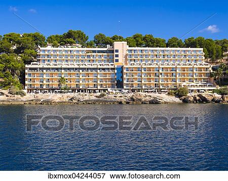 Hotel Iberostar an der Kuste von Santa Ponca, Mallorca, Balearen, Spanien, Europa View Large Photo Image Stock Photo - Hotel Iberostar an der Kuste von Santa Ponca, Mallorca, Balearen, Spanien, Europa. Fotosearch