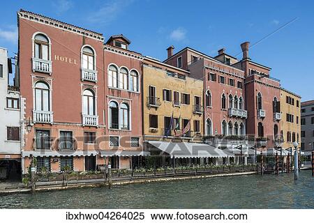 Stock Photography - Hotel Principe, Canal Grande, Stadtteil Cannaregio, Venedig, Veneto, Italien, Europa. Fotosearch