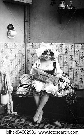 Housemaid on the toilet, 1910s, Germany, Europe View Large Photo Image Stock Photography - Housemaid on the toilet, 1910s, Germany, Europe. Fotosearch