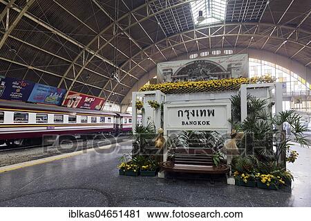 Hua Lamphong, Bangkok Central Station, historic concourse from 1916, Pathum Wan, Bangkok, Thailand, Asia View Large Photo Image Stock Image - Hua Lamphong, Bangkok Central Station, historic concourse from 1916, Pathum Wan, Bangkok, Thailand, Asia. Fotosearch