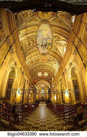 Stock Image - Inside view of the Cathedral Nuestra Señora de la Asunción, Cordoba, Province of Cordoba, Argentina, South America. Fotosearch