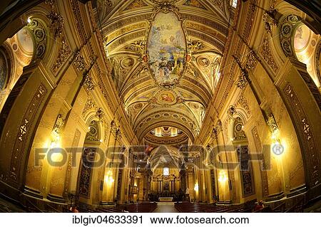 Stock Image - Inside view of the Cathedral Nuestra Señora de la Asunción, Cordoba, Province of Cordoba, Argentina, South America. Fotosearch