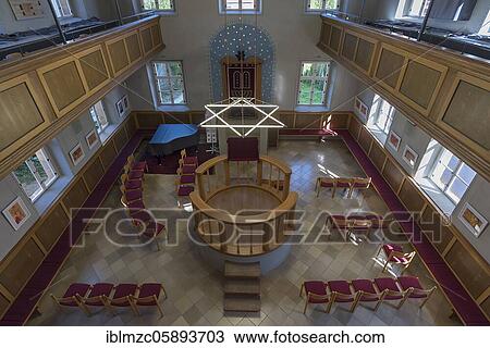 Interior of a synagogue, desecration 1938, reopened in 1994, Ermreuth, Upper Franconia, Bavaria, Germany, Europe View Large Photo Image Stock Image - Interior of a synagogue, desecration 1938, reopened in 1994, Ermreuth, Upper Franconia, Bavaria, Germany, Europe. Fotosearch