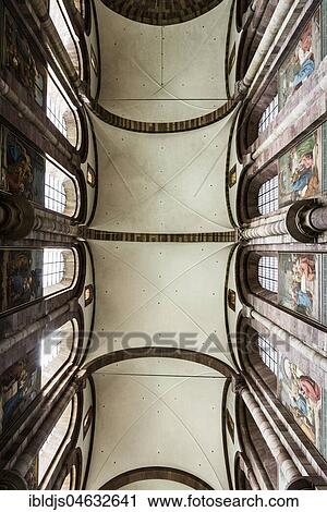 Interior view of the ceiling vault, central nave, Speyer Cathedral, Kaiserdom, Speyer, Rhineland-Palatinate, Germany, Europe View Large Photo Image Stock Image - Interior view of the ceiling vault, central nave, Speyer Cathedral, Kaiserdom, Speyer, Rhineland-Palatinate, Germany, Europe. Fotosearch