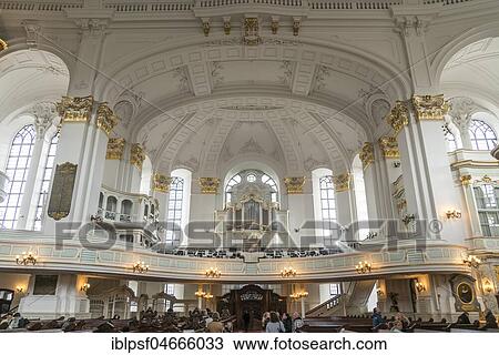 Interior with organ gallery, main church St. Michaelis or Michel, Hamburg, Germany, Europe View Large Photo Image Stock Image - Interior with organ gallery, main church St. Michaelis or Michel, Hamburg, Germany, Europe. Fotosearch