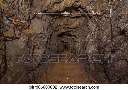 Stock Image - Iron ore mine, old mining, Lost Place, Thuringia, Germany, Europe. Fotosearch