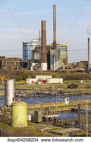 Klaranlage Alte Emscher, Hamborn, Duisburg, Nordrhein-Westfalen, Deutschland, Europa View Large Photo Image Picture - Klaranlage Alte Emscher, Hamborn, Duisburg, Nordrhein-Westfalen, Deutschland, Europa. Fotosearch