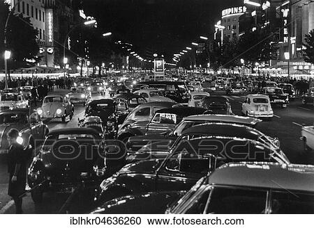 Kudamm, Kurfürstendamm at night, ca. 1960s, Berlin, Germany, Europe View Large Photo Image Stock Image - Kudamm, Kurfürstendamm at night, ca. 1960s, Berlin, Germany, Europe. Fotosearch