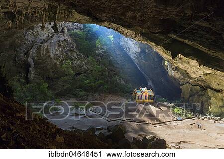 Stock Image - Kuha Karuhas Pavillon, Phraya Nakhon cave, Khao Sam Roi Yot National Park, Prachuap Khiri Khan province, Thailand, Asia. Fotosearch