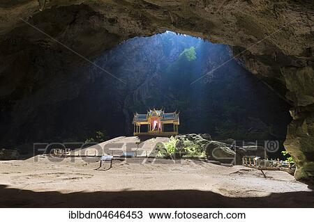 Stock Image - Kuha Karuhas Pavillon, Phraya Nakhon cave, Khao Sam Roi Yot National Park, Prachuap Khiri Khan province, Thailand, Asia. Fotosearch