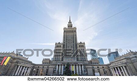 Kulturpalast, Wissenschaftspalast sowie Hochhauser, Skyline, Warschau, Masowien, Polen, Europa View Large Photo Image Stock Image - Kulturpalast, Wissenschaftspalast sowie Hochhauser, Skyline, Warschau, Masowien, Polen, Europa. Fotosearch