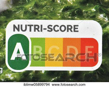 Label NUTRI-SCORE, nutritional labelling system, nationwide introduction from November 2020, here on a package of creamed spinach from Iglo, Baden-Württemberg, Germany, Europe View Large Photo Image Picture - Label NUTRI-SCORE, nutritional labelling system, nationwide introduction from November 2020, here on a package of creamed spinach from Iglo, Baden-Württemberg, Germany, Europe. Fotosearch