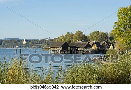 Lake Dwelling Museum Unteruhldingen, Uhldingen-Mühlhofen, Lake Constance, Baden-Württemberg, Germany, Europe View Large Photo Image Stock Image - Lake Dwelling Museum Unteruhldingen, Uhldingen-Mühlhofen, Lake Constance, Baden-Württemberg, Germany, Europe. Fotosearch