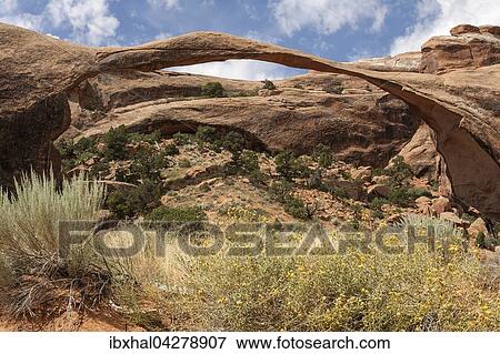 Landscape Arch im Devils Garden, Arches National Park, Utah, USA, Nordamerika View Large Photo Image Stock Photo - Landscape Arch im Devils Garden, Arches National Park, Utah, USA, Nordamerika. Fotosearch
