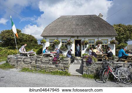 Stock Photography - Local pub in Arainn, Aran Islands, Ireland, Europe. Fotosearch
