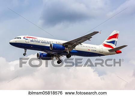 London, 10 July 2019: A British Airways Airbus A320 with the registration G-EUUM lands at Heathrow Airport (LHR) in the United Kingdom, United Kingdom, Europe View Large Photo Image Stock Photograph - London, 10 July 2019: A British Airways Airbus A320 with the registration G-EUUM lands at Heathrow Airport (LHR) in the United Kingdom, United Kingdom, Europe. Fotosearch