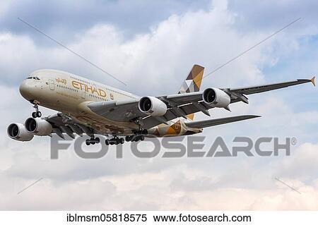 London, 10 July 2019: An Etihad Airbus A380-800 with registration mark A6-APH at Heathrow Airport (LHR) in the United Kingdom, United Kingdom, Europe View Large Photo Image Stock Photography - London, 10 July 2019: An Etihad Airbus A380-800 with registration mark A6-APH at Heathrow Airport (LHR) in the United Kingdom, United Kingdom, Europe. Fotosearch