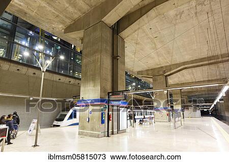 Madrid Barajas International Airport (MAD) metro station Terminal 4, Madrid, Spain, Europe View Large Photo Image Stock Image - Madrid Barajas International Airport (MAD) metro station Terminal 4, Madrid, Spain, Europe. Fotosearch
